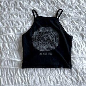 Find your wild H&M cropped graphic tank